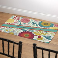 Bed of Blossoms Personalized Throw Rug